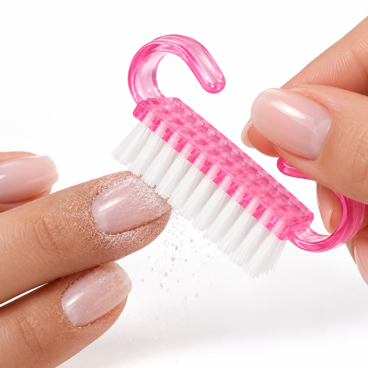BNC Mini Feilbürste / Staubpinsel rosa – Ansicht 2