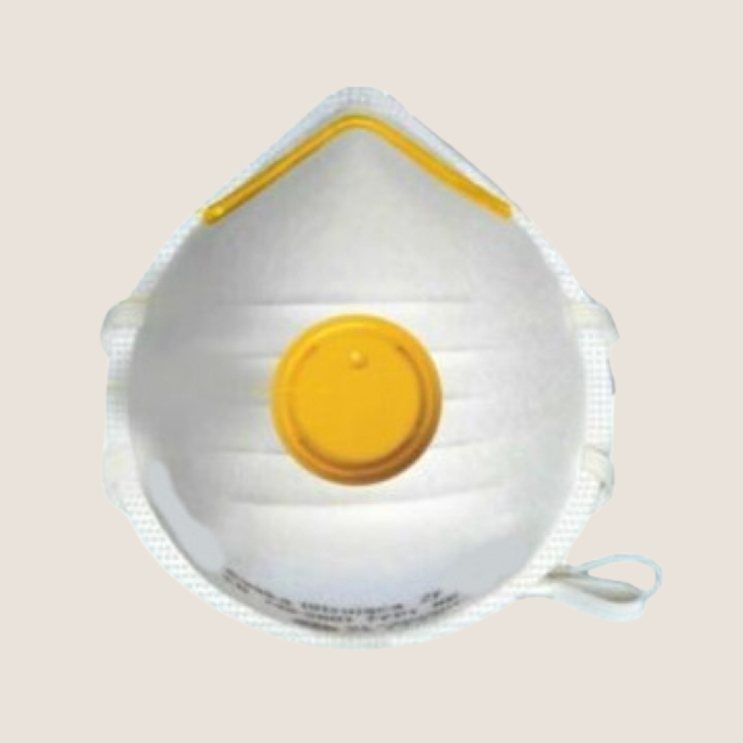 Face mask respirator with valve