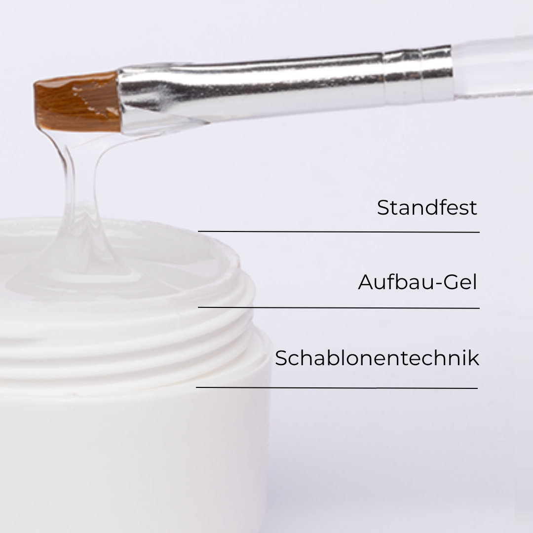 Sun Garden Nails UV Aufbaugel Klar – 5 Ml, Transparent, Selbstglättend, Für Nagelmodellage Mit UV-Lampe