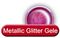 10 x 4 ml Metallic Glittergel Ohne Label