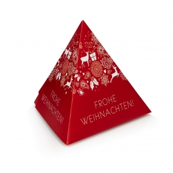 10 x Geschenkverpackung Weihnachtspyramide