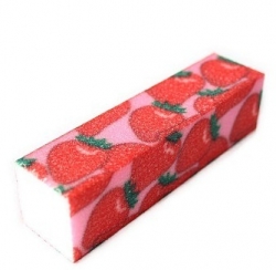 1 Buffer mit Erdbeermotiv