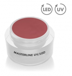 50ml Masterline UV/LED Aufbaugel rouge / Buildergel/ Honigeffekt mittel-dickviskos im Designertiegel