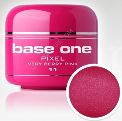 50 ml Base one Pixel sparkling neon very berry pink **Nr. 11