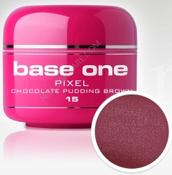 50 ml Base one Pixel sparkling neon chocolate pudding brown **Nr. 15