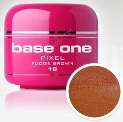 50 ml Base one Pixel sparkling neon fudge brown**Nr. 16