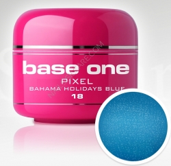 50 ml Base one Pixel sparkling neon bahama holidays blue **Nr. 18