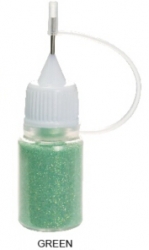 4g Glitter-Dust in Fläschchen mit Dosierspitze 07 green
