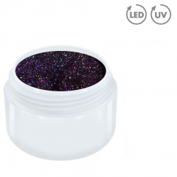 10 x 15ml SEA of Stars Hologramm Glitter- Farbgel Nr. 3 lila Ohne Label