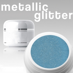 4 ml Metallic Glittergel blau-grau