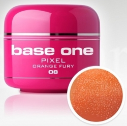50 ml Base one Pixel sparkling neon orange fury**Nr. 8