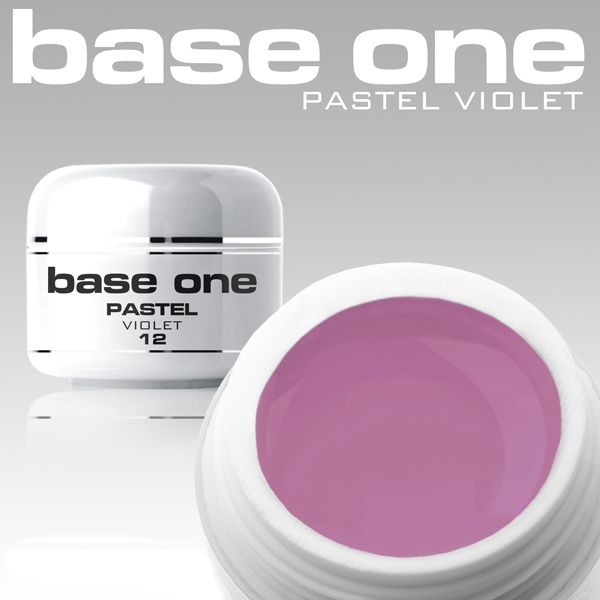 10 x 4 ml BASE ONE PASTELL COLORGEL**OHNE LABEL*VIOLETT