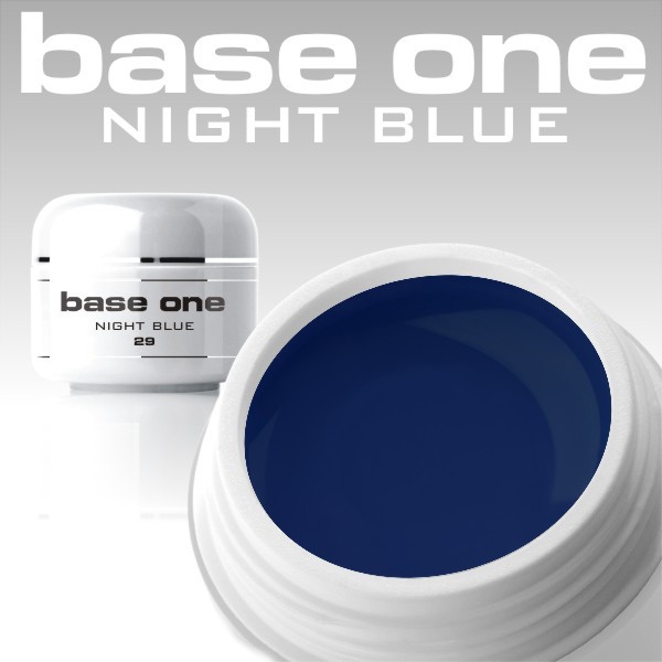 10 x 4 ml BASE ONE COLORGEL*NIGHT BLUE*OHNE LABEL