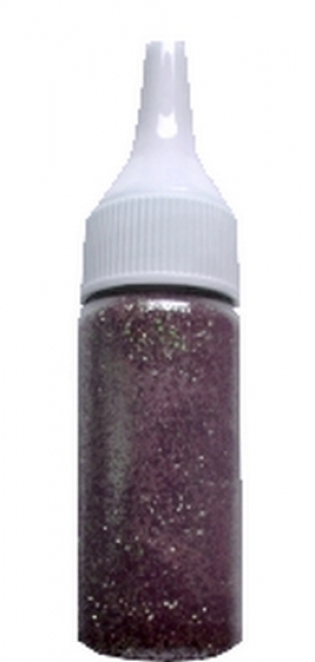 8g feines Glitter-Dust / Feenstaub violett Nr. 120 in Fläschchen  mit Aufträgerverschluß