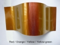 1g CHAMÄLEON Chrom Mirror Effekt Pigmente /Flipflop /  NR.3   rot / orange / yellow / yellow green mit Applikator