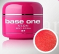 4 ml Base one Pixel neon glitter sexy coral**NR. 27